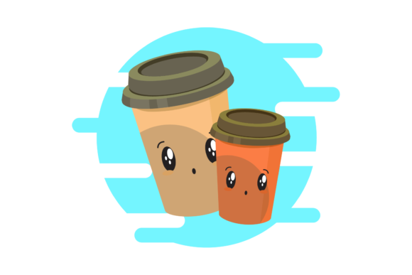 A Brand Designer's Review: Kawaii Coffee Cup Clipart for Local Businesses