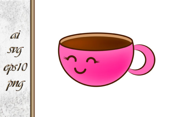 A Coffee Cup Doodle Graphic for Crafters & Commercial Projects