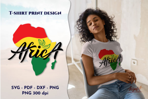 A Jamaican Colors Africa Map SVG for Modern Graphics & Print Templates