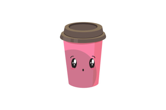 A Kawaii Coffee Cup Design for Fresh Blog Graphics