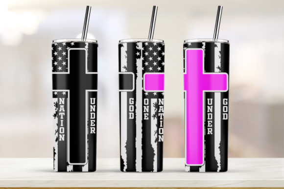A Pink Patriotic Tumbler Graphic for Crafting Success