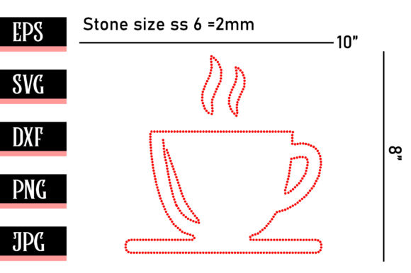 A Professional Look at the Tea Cup Symbol Rhinestone Template