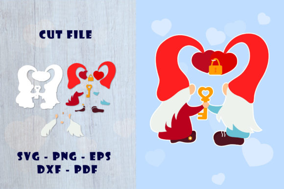 A Review of the Couple Gnome Valentine Graphics for Print Templates