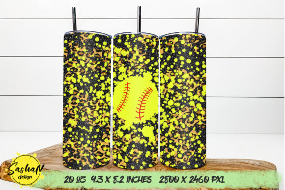 A Softball Graphic Perfect for Print Templates and Packaging