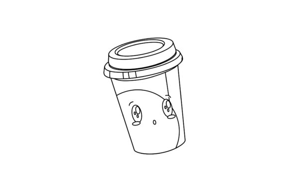 Cold Kawaii Coffee Cup: A Freebie Graphic for Sweet Designs
