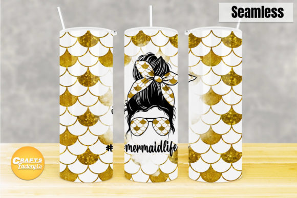 Mermaid Life Skinny Tumbler Sublimation: A Graphics Asset for Crafts