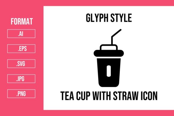 Real Seller Review: The Tea Cup with Straw Icon for Graphics & Merchandise