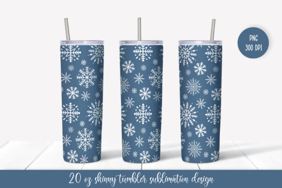 Winter Snowflakes Graphics for Tumblers & Holiday Crafts