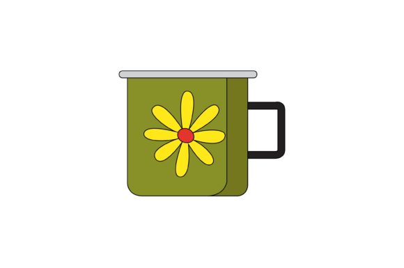 Yellow Flower Cup Vector: A Graphics Review for Creative Sellers